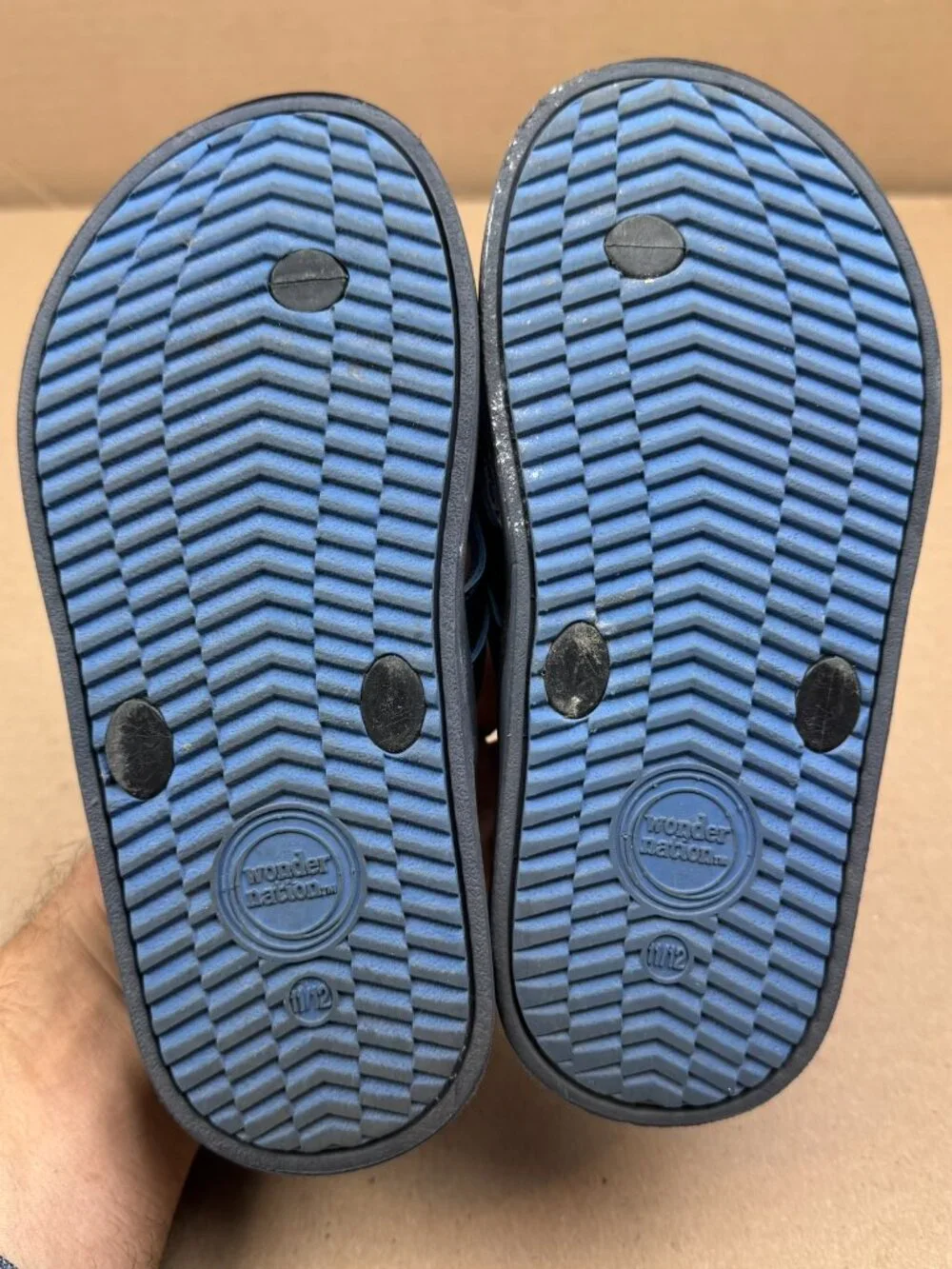Boys Wonder Nation Flip Flop Blue Size 11/12